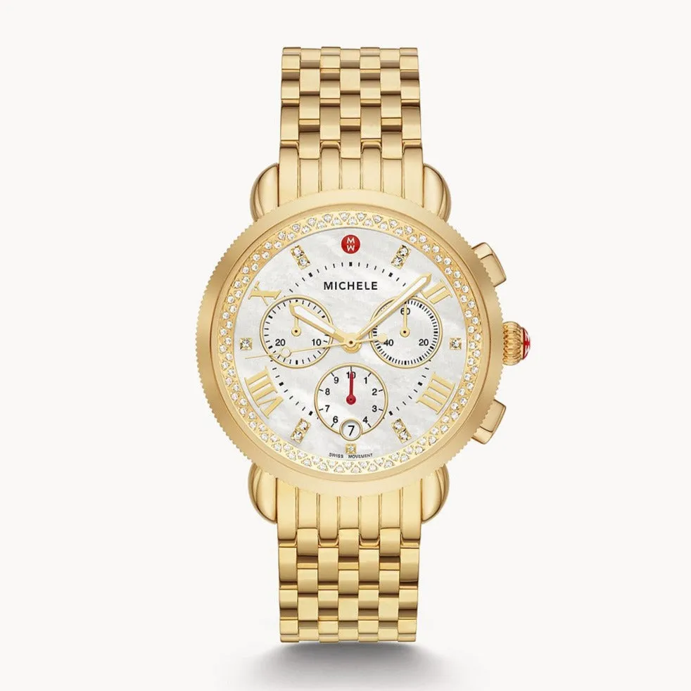 Sport Sail Gold Diamond Watch by MICHELE