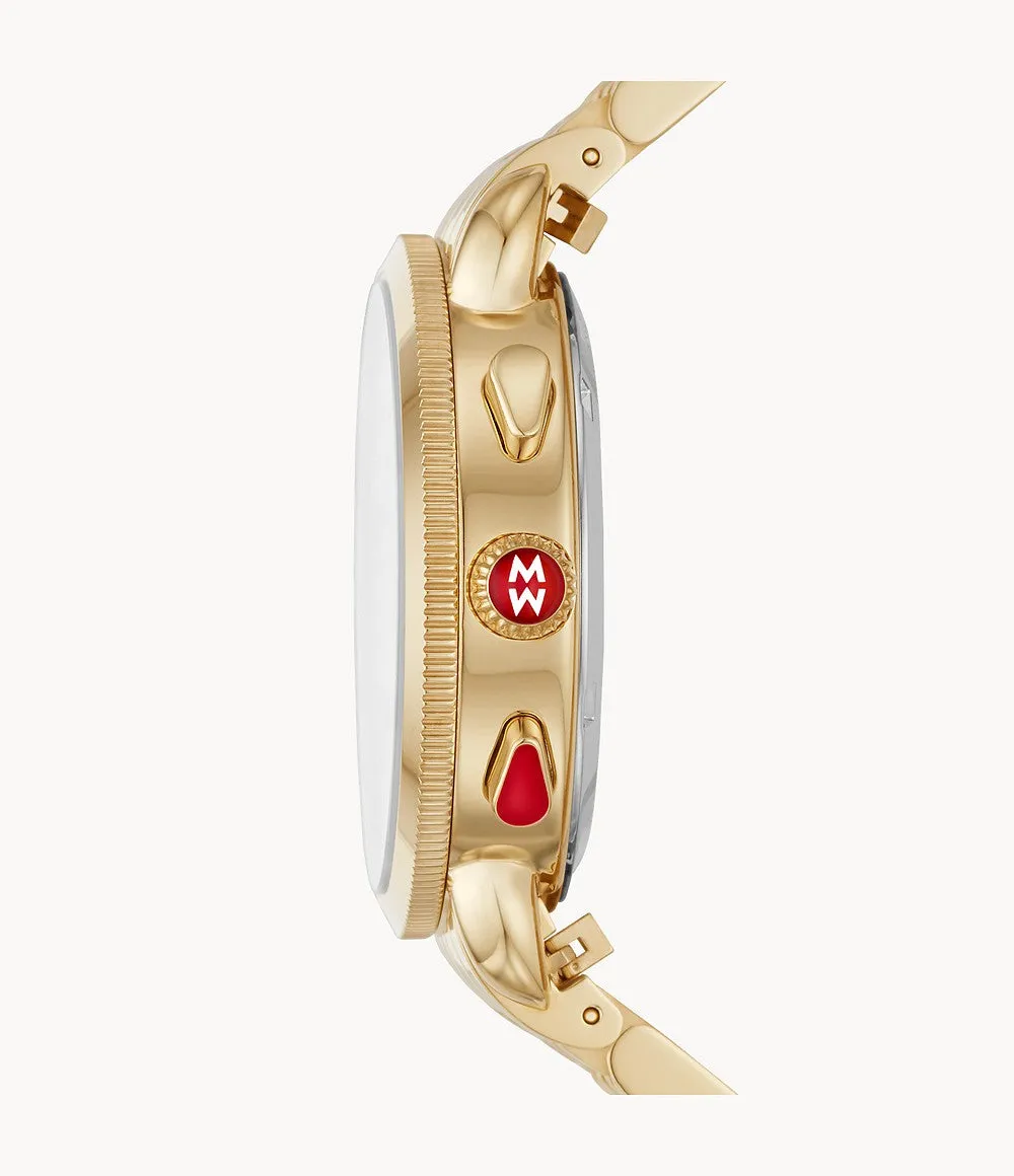 Sport Sail Gold Diamond Watch by MICHELE