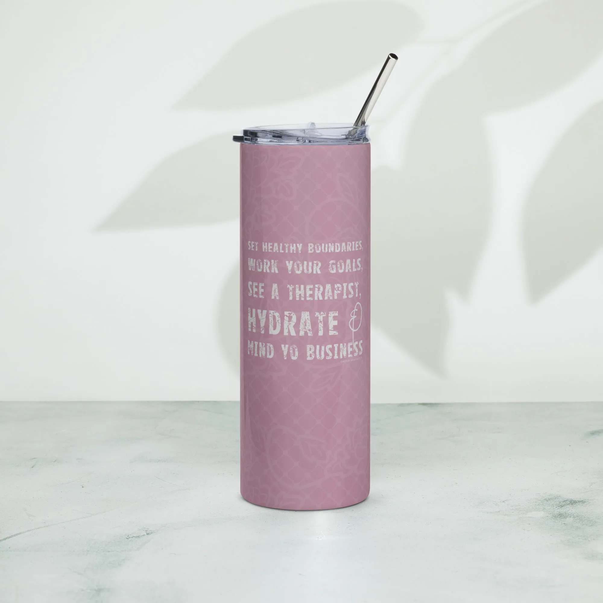 mind yo business stainless steel tumbler