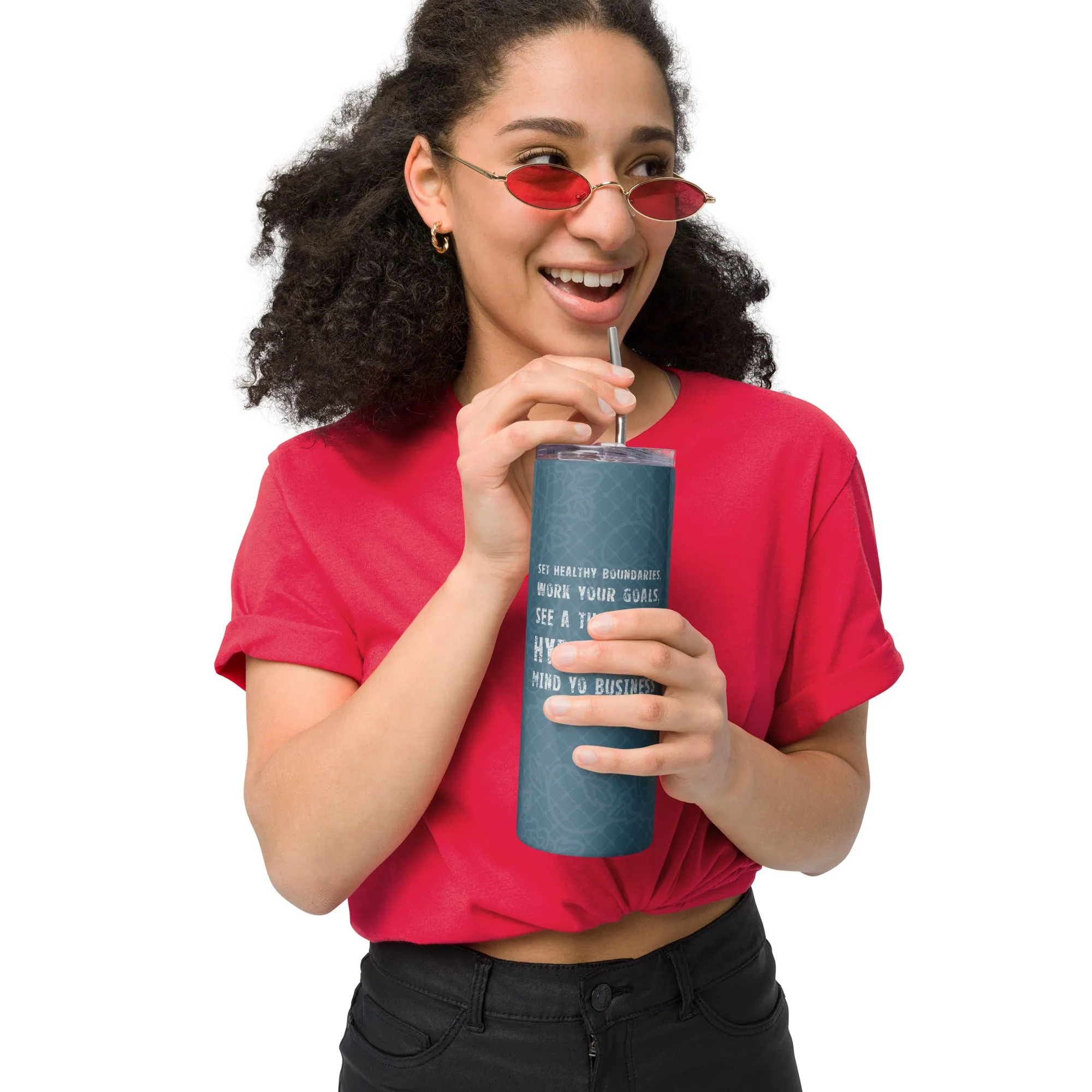 mind yo business stainless steel tumbler