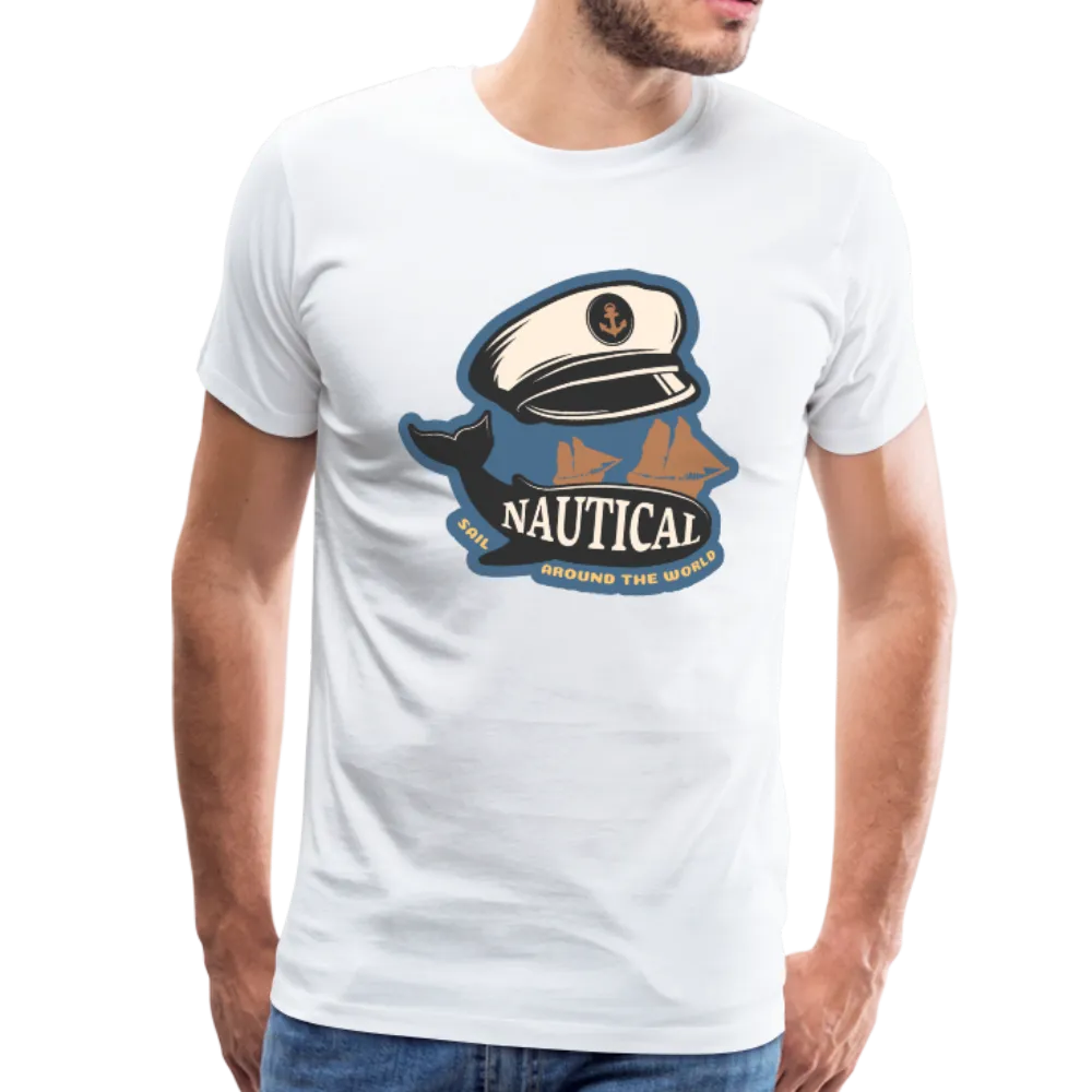 Nautical - Captains Hat - Premium T-Shirt