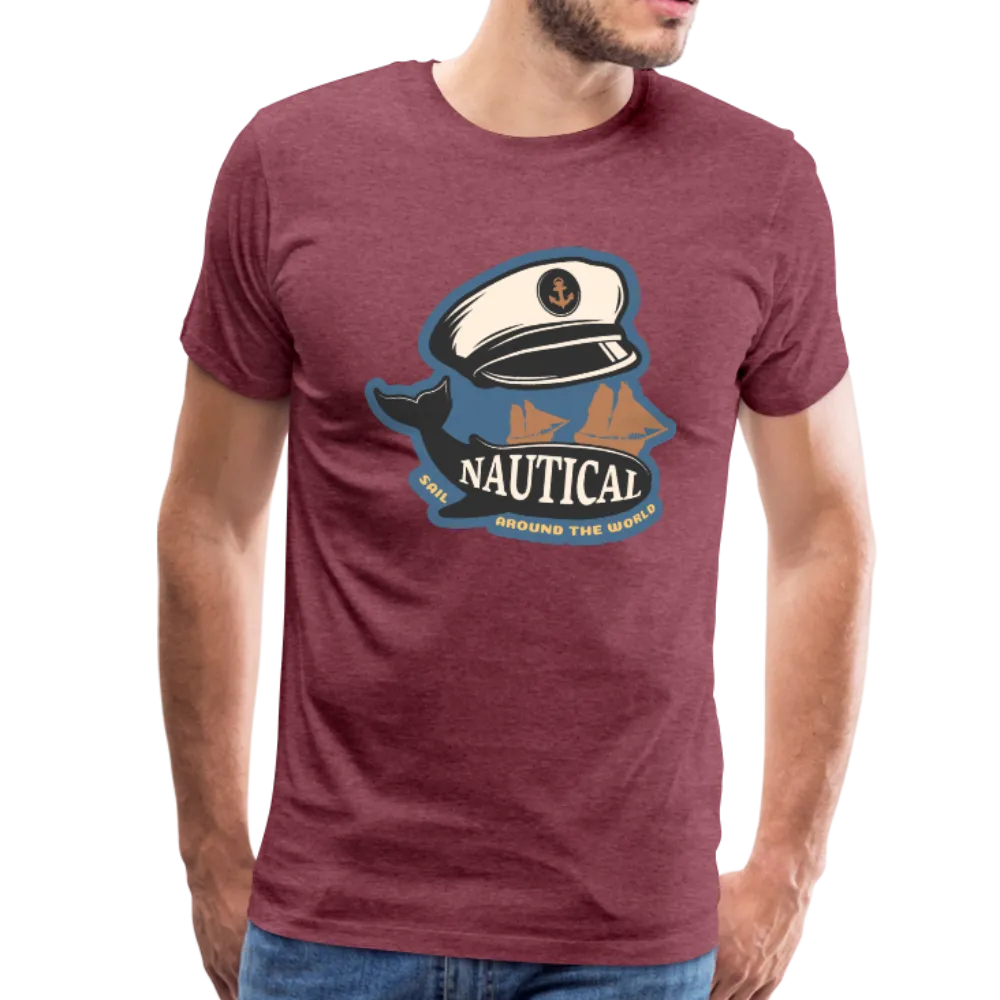 Nautical - Captains Hat - Premium T-Shirt