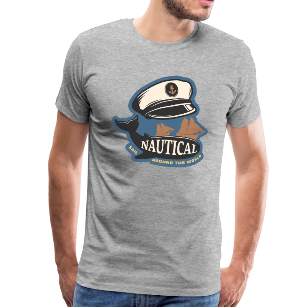 Nautical - Captains Hat - Premium T-Shirt