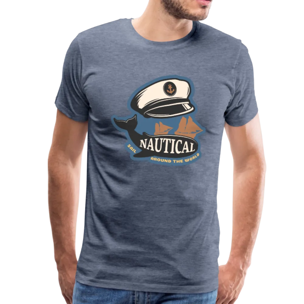 Nautical - Captains Hat - Premium T-Shirt