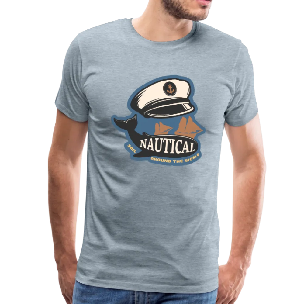 Nautical - Captains Hat - Premium T-Shirt