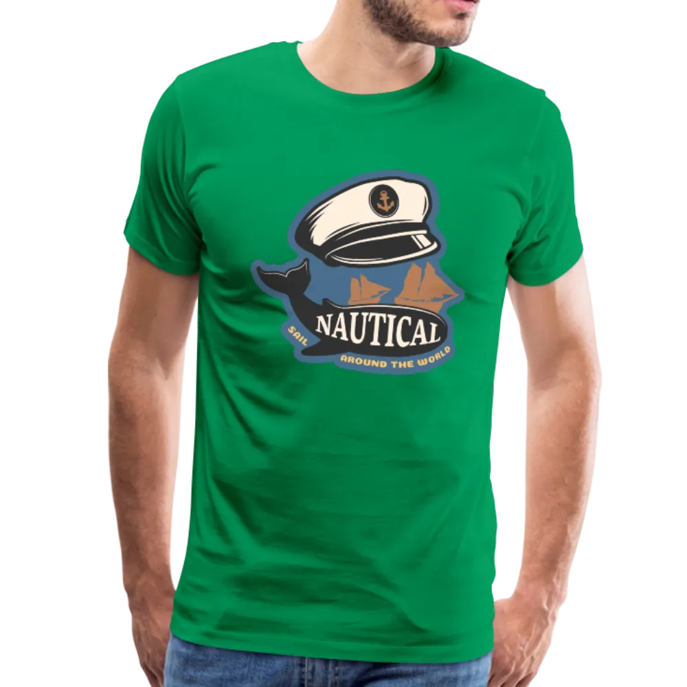 Nautical - Captains Hat - Premium T-Shirt