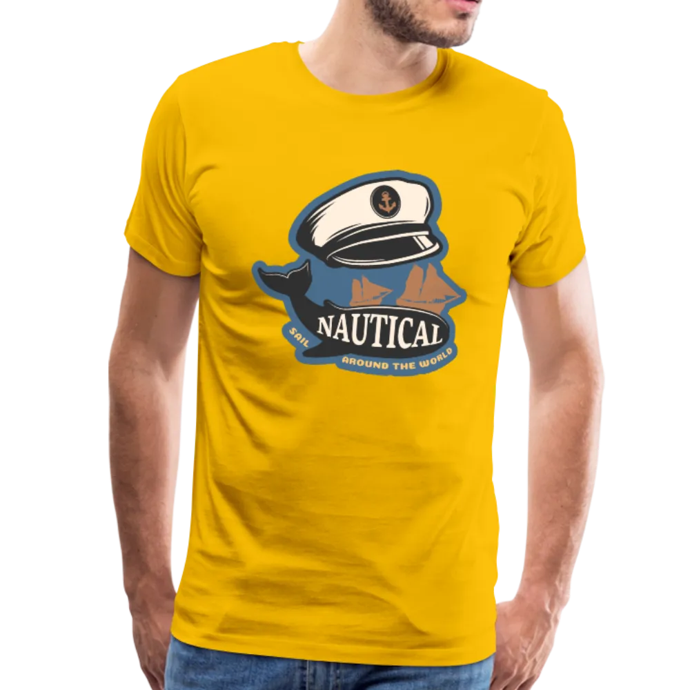 Nautical - Captains Hat - Premium T-Shirt