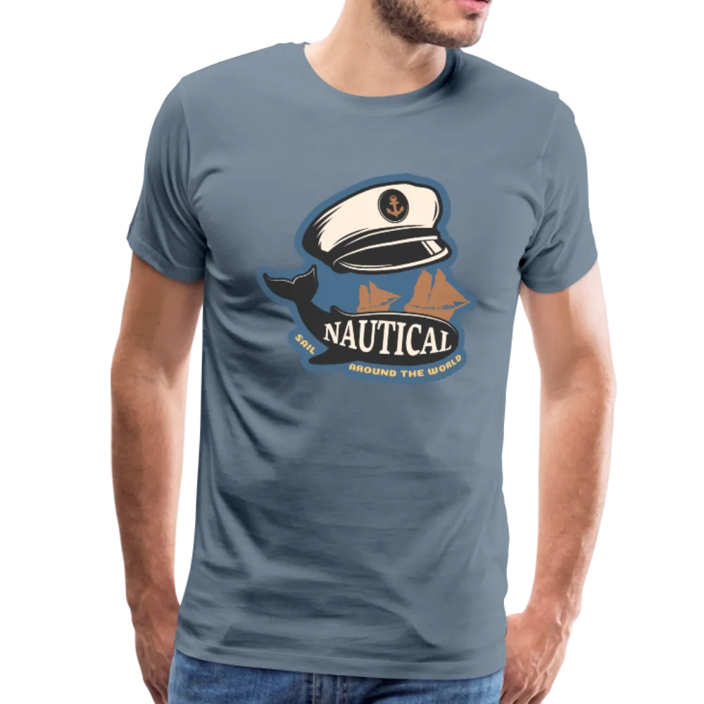 Nautical - Captains Hat - Premium T-Shirt
