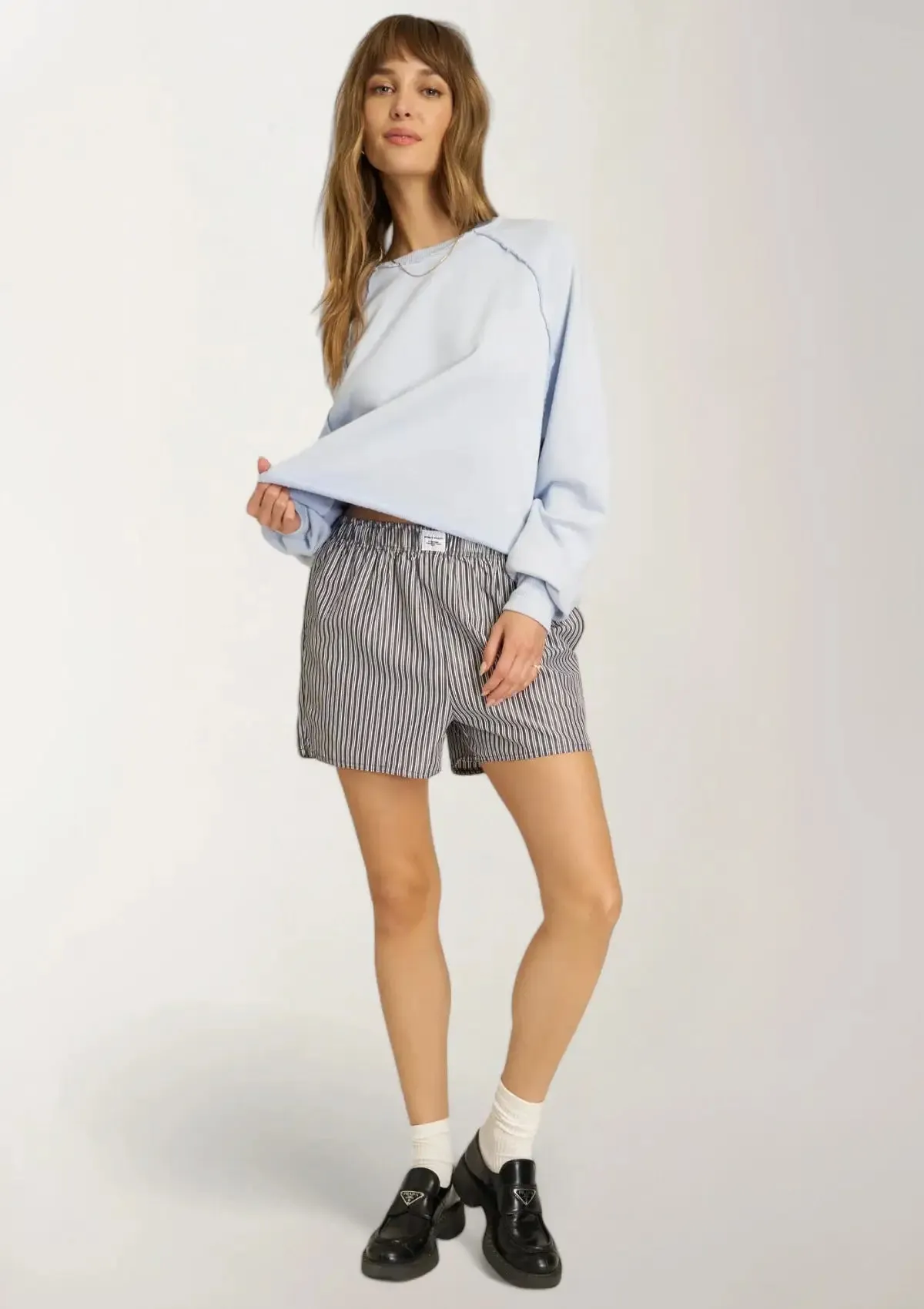 Paris Raglan Sweatshirt - Blue Dusk
