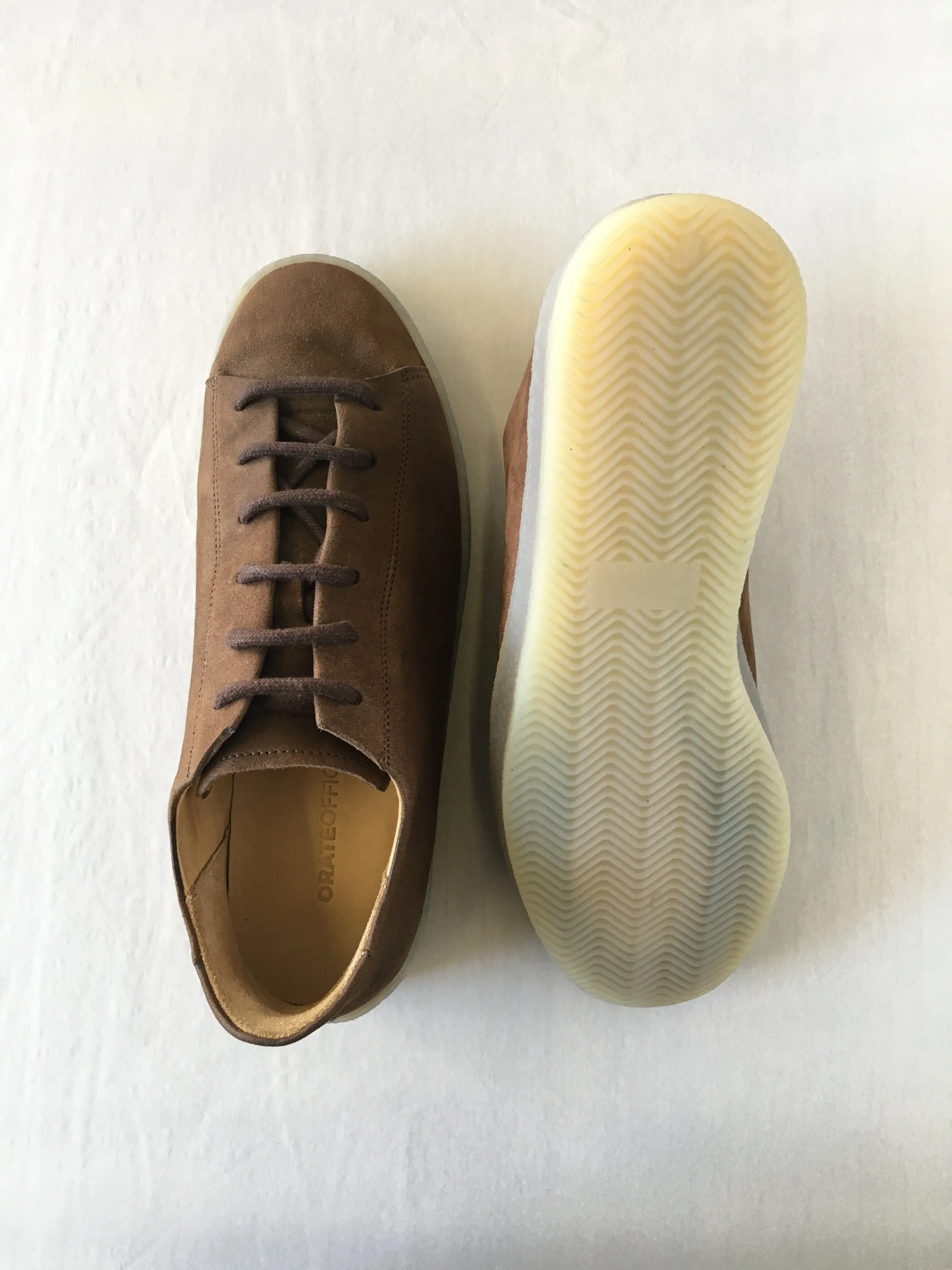 Pedro Leather Low Top Trainer - Brown- LAST PIECE