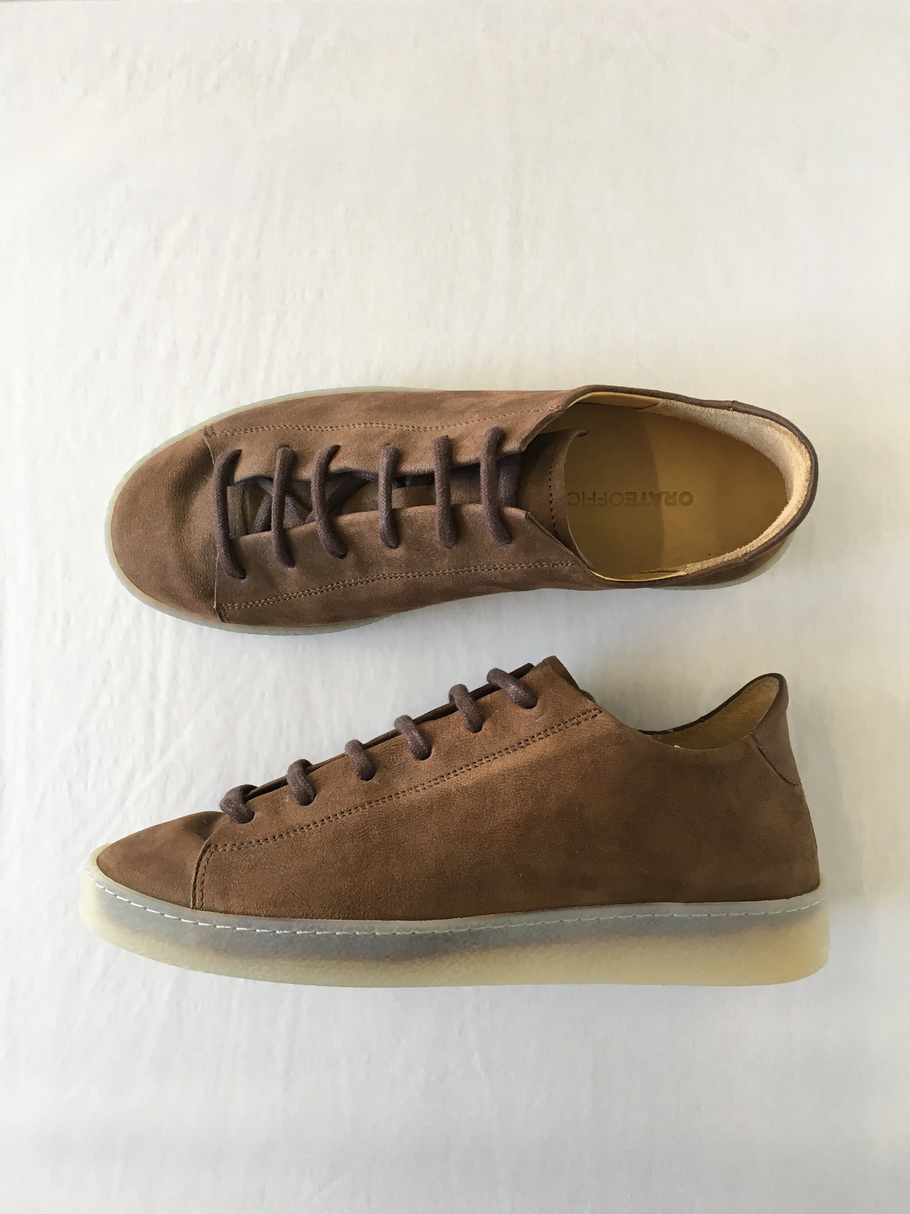 Pedro Leather Low Top Trainer - Brown- LAST PIECE