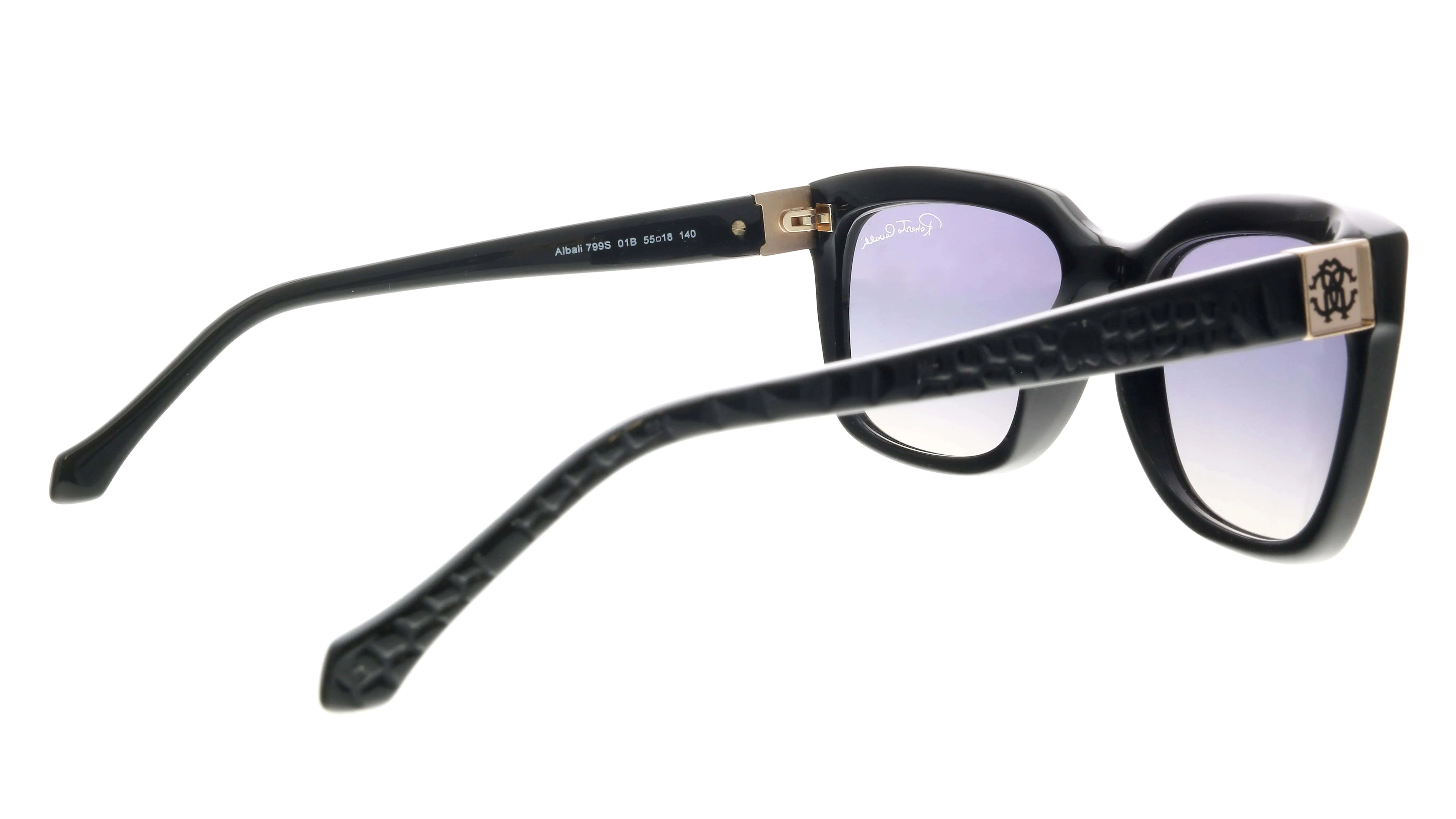 Roberto Cavalli RC799S 01B Black Square Albali Sunglasses