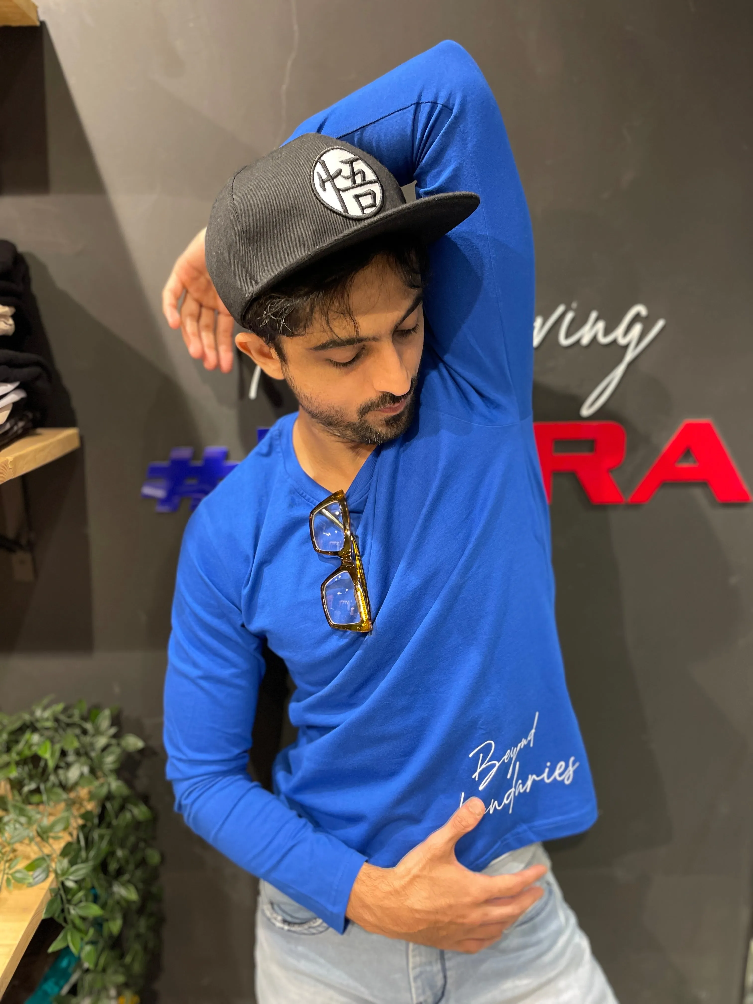 Royal Blue Printed Tee