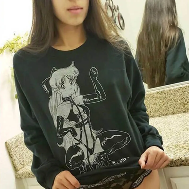 Sailor Venus Hot Kitty EGirl Sweatshirt