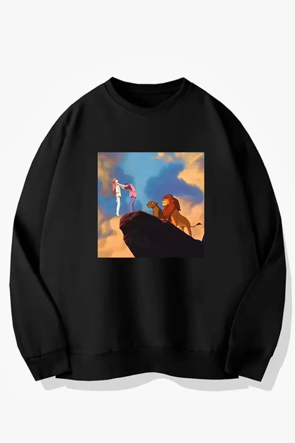 Shinji Ikari Choking Asuka Lion King Scene Sweatshirt