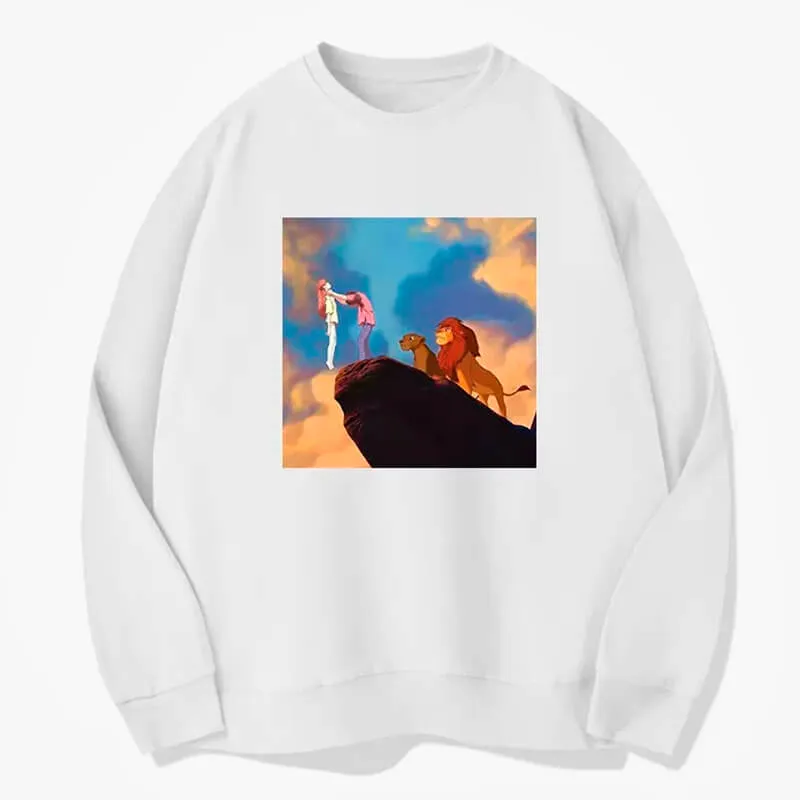 Shinji Ikari Choking Asuka Lion King Scene Sweatshirt
