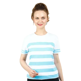 Striped Round Neck Unisex T-shirt