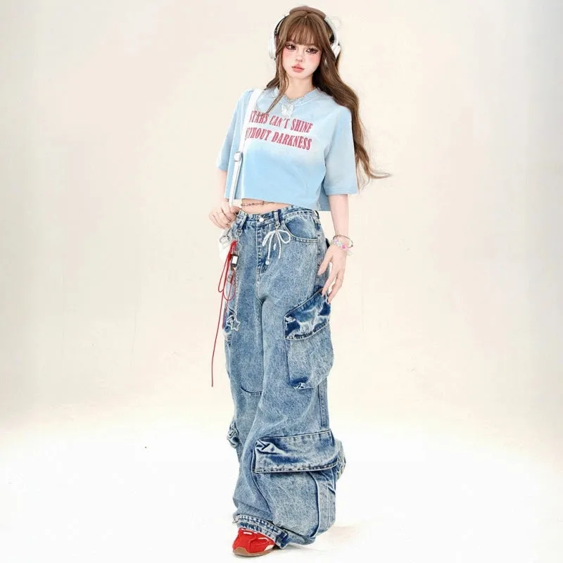 Sweet Girl Style Short Loose T-shirt