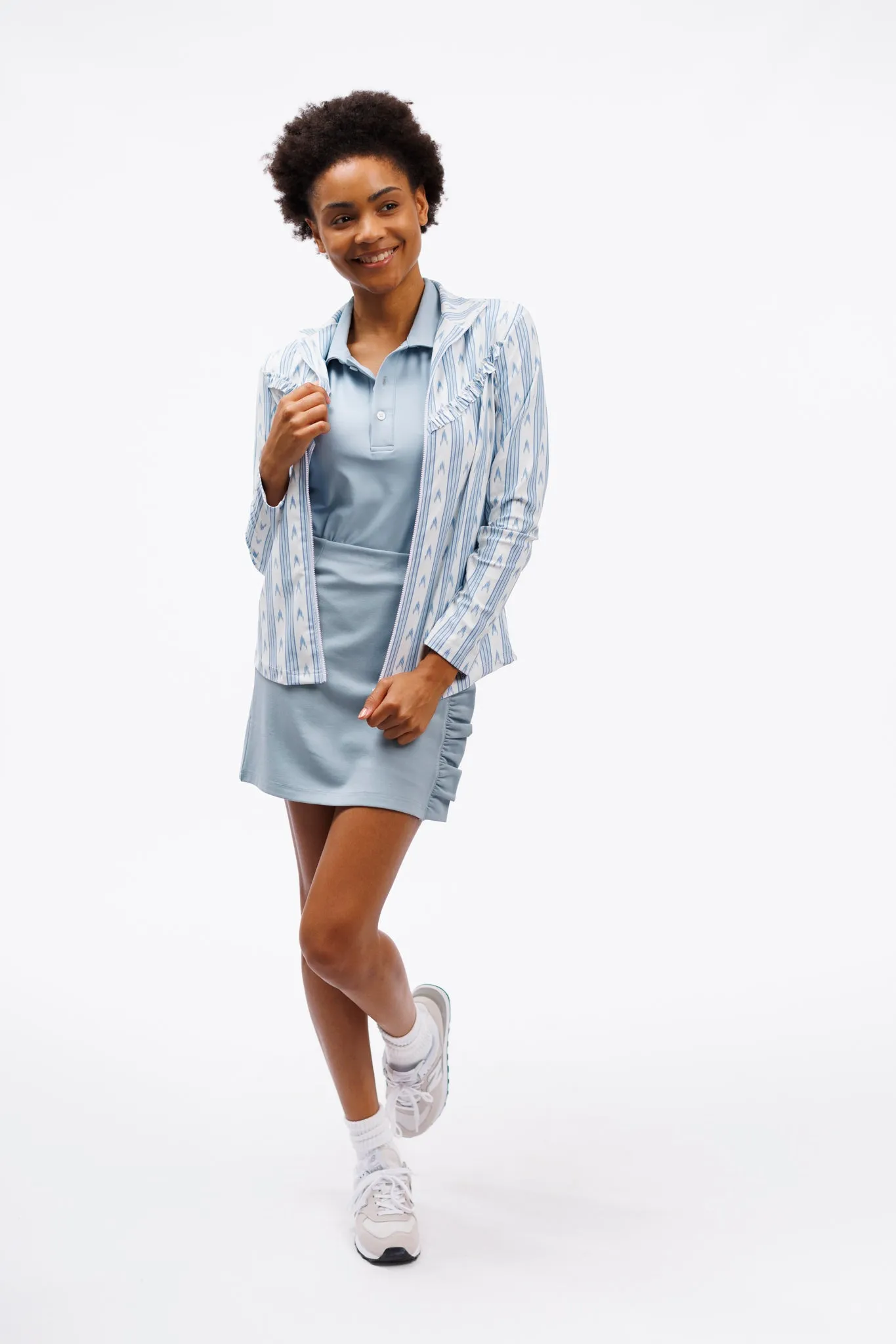 The Frankie Jacket - Ocean Ikat