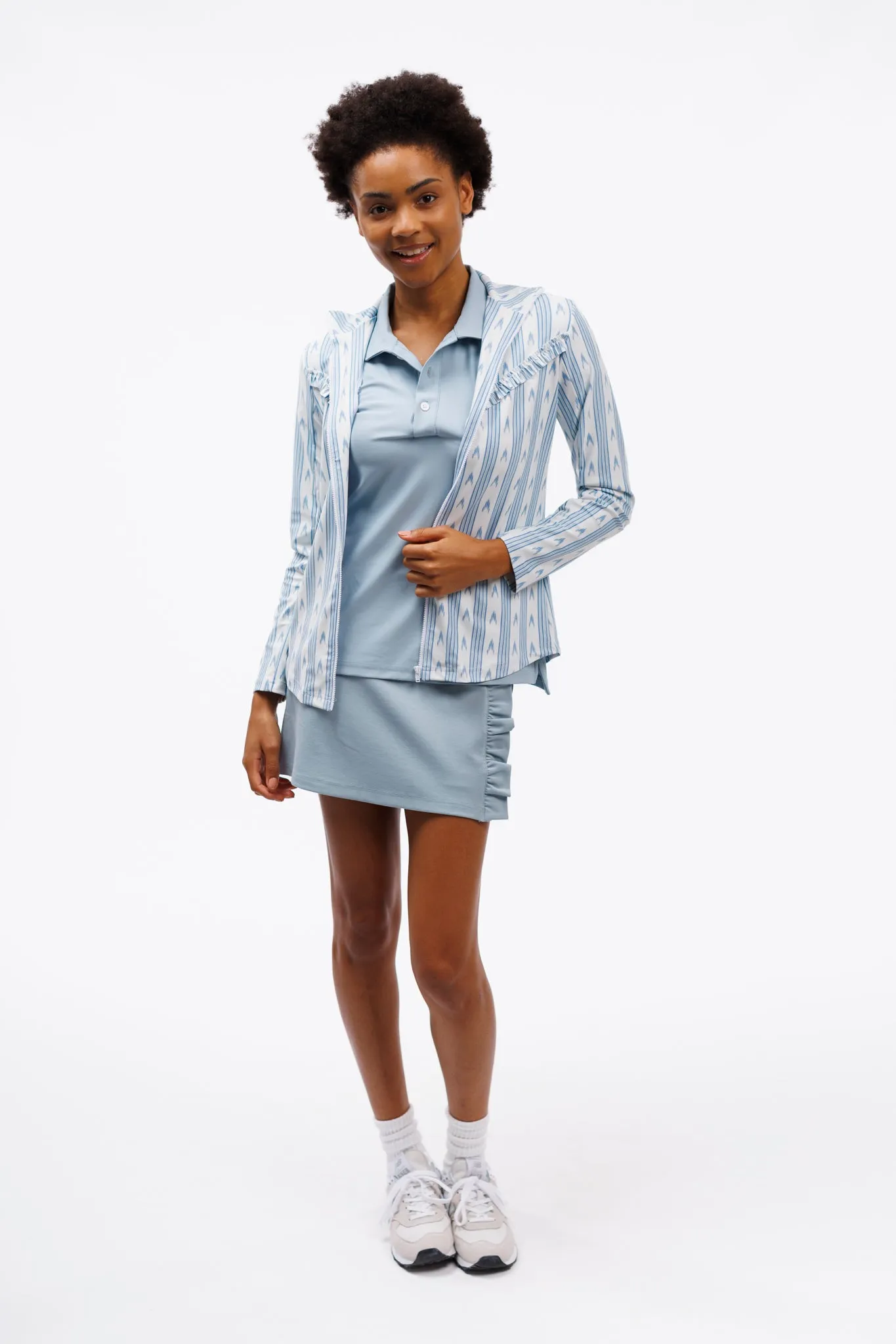 The Frankie Jacket - Ocean Ikat