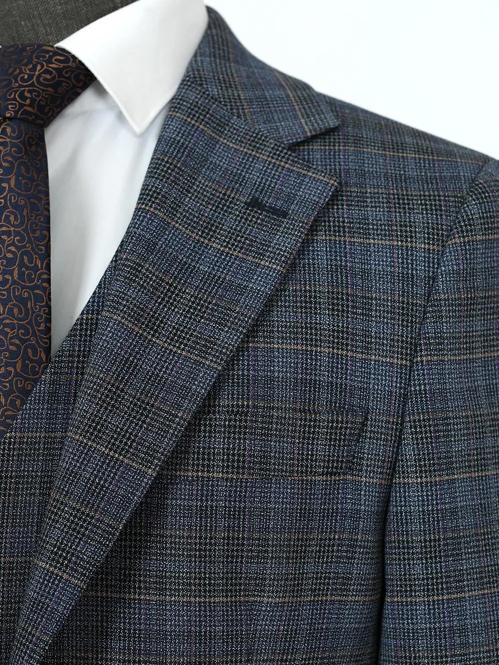 Three Piece Custom Bracelet Bespoke Men Suit Tailored