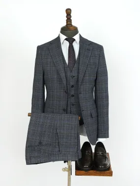 Three Piece Custom Bracelet Bespoke Men Suit Tailored