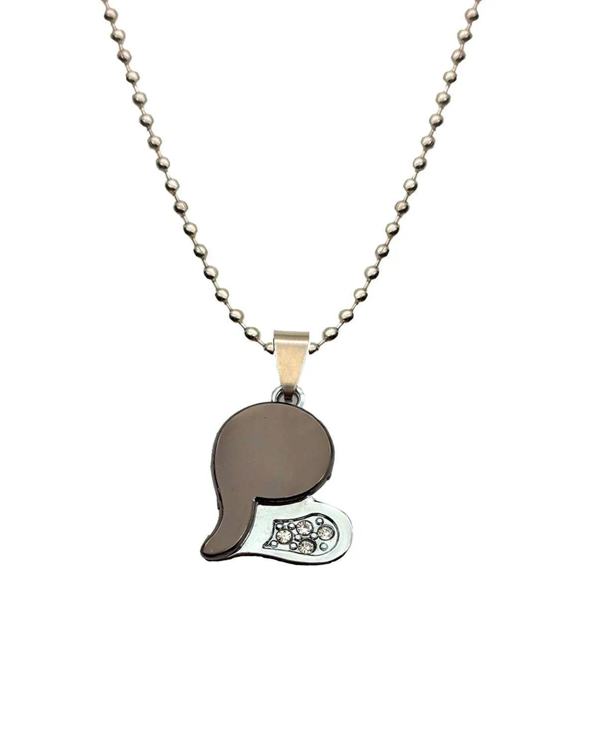 Zevarly Eternal Love Silver Rhodium Locket