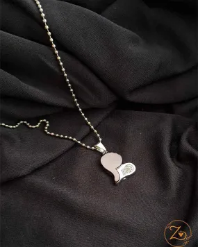 Zevarly Eternal Love Silver Rhodium Locket